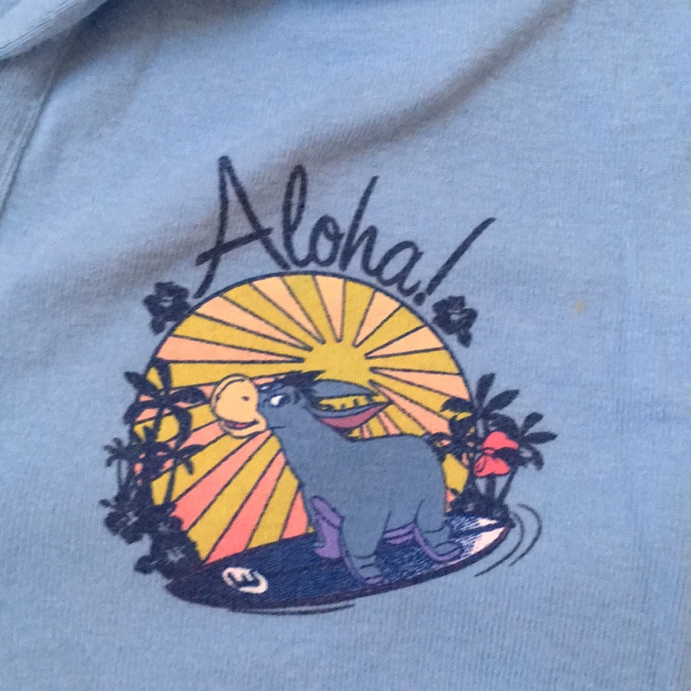 Disney vintage EEyore Aloha shirt. Size M Jr EUC woman small - Picture 2 of 7